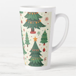 Café Latte caneca de árvore do natal