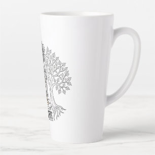 Café Latte Caneca de Cerâmica para Meditação Gautam Buddh Dha