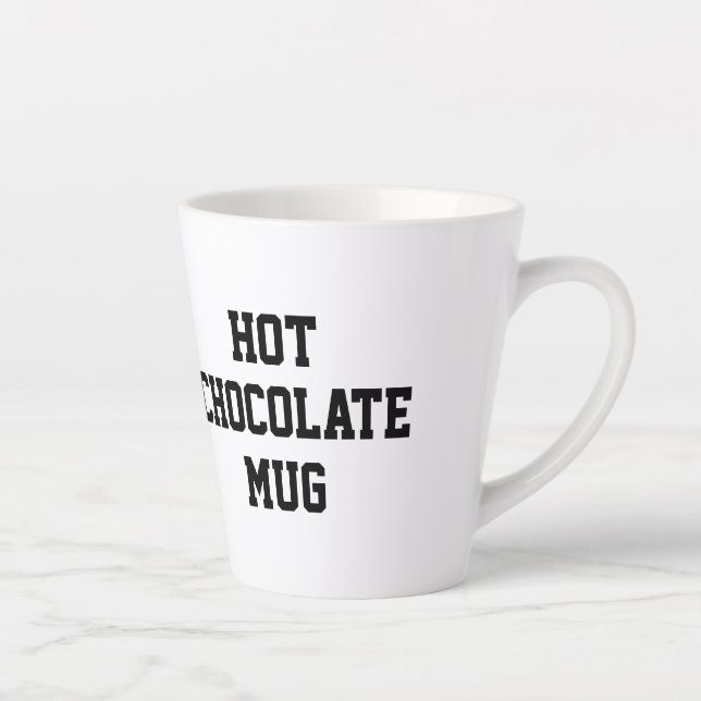 Café Latte Caneca de Chocolate Quente Personalizada (Direita)