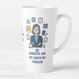 Café Latte Caneca de Contador Aposentado – Presente Divertido
