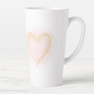 Café Latte Caneca de Coração Esparcial