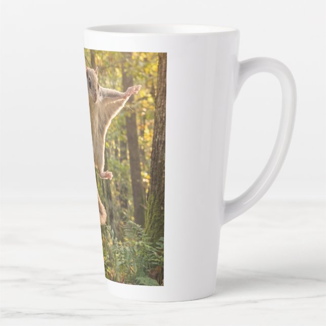 Café Latte Caneca de Esquilo Voador - Esquilo Selvagem Fofo e (Direita)