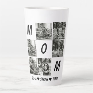 Café Latte Caneca de Foto da Mamãe Personalizada: Dia das Mãe
