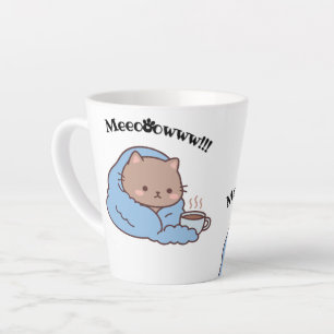 Café Latte Caneca de Gato Fofinho 