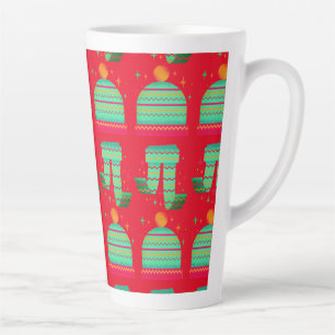 Café Latte caneca de gorrito e búanda