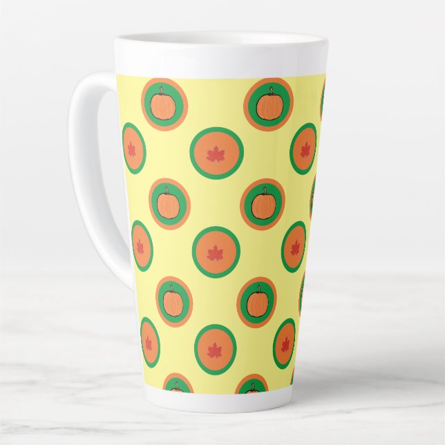 Café Latte caneca de Halloween/abóbora/outono (Ângulo esquerdo)