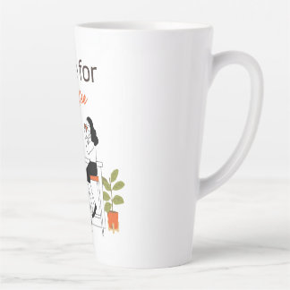 Café Latte Caneca de Ilustração de Casal Fofo Hora do Café, 4
