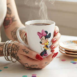Café Latte Caneca de leite Minni