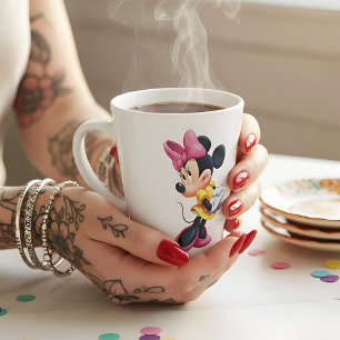 Café Latte Caneca de leite Minni