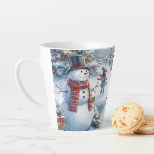 Café Latte Caneca de Natal para Crianças e Showman Retro