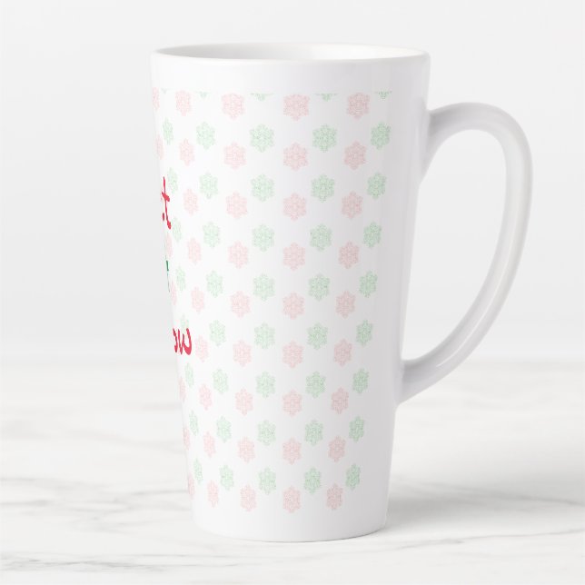 Café Latte Caneca de neve de Natal (Direita)
