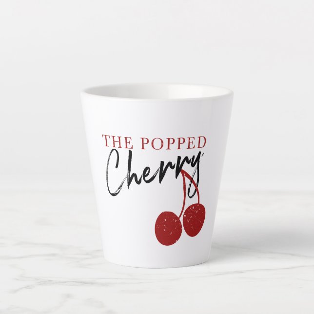 Café Latte Caneca de tarte de cereja (Frente)