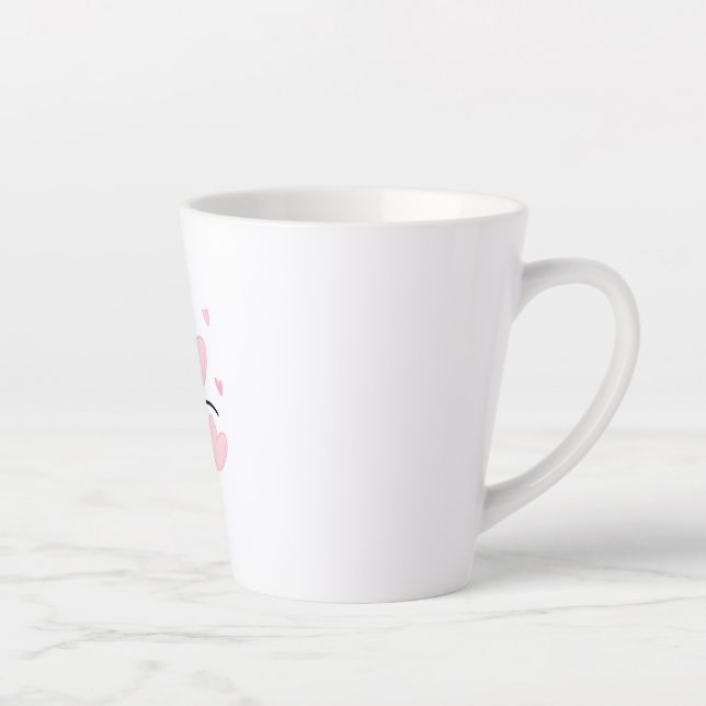 Café Latte Caneca de Tipografia AMOR (Direita)