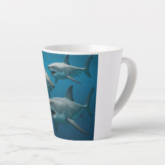Café Latte caneca de tubarão