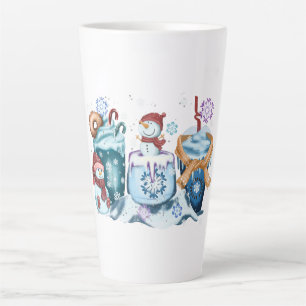 Café Latte Caneca do Boneco de Neve