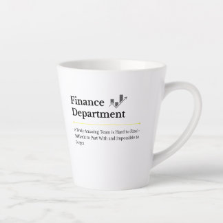 Café Latte Caneca do Departamento de Finanças