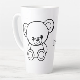 CAFÉ LATTE CANECA EDITÁVEL DE PERSONAGEM