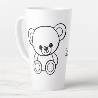 CAFÉ LATTE CANECA EDITÁVEL DE PERSONAGEM