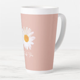 Café Latte Caneca Flor de Margarida – Verão Botânico Aconcheg