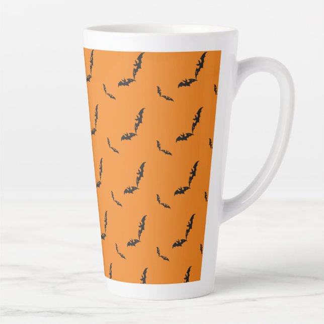 Café Latte Caneca latina de Halloween/morcego (Direita)
