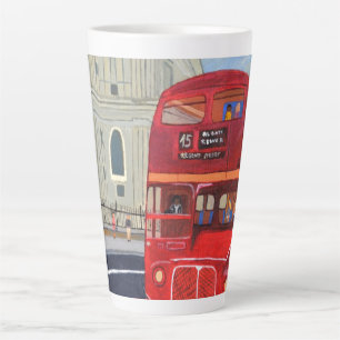 Café Latte Caneca latina de ônibus de Londres