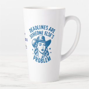 Café Latte Caneca para Gerente de Escritório Aposentado – Pre