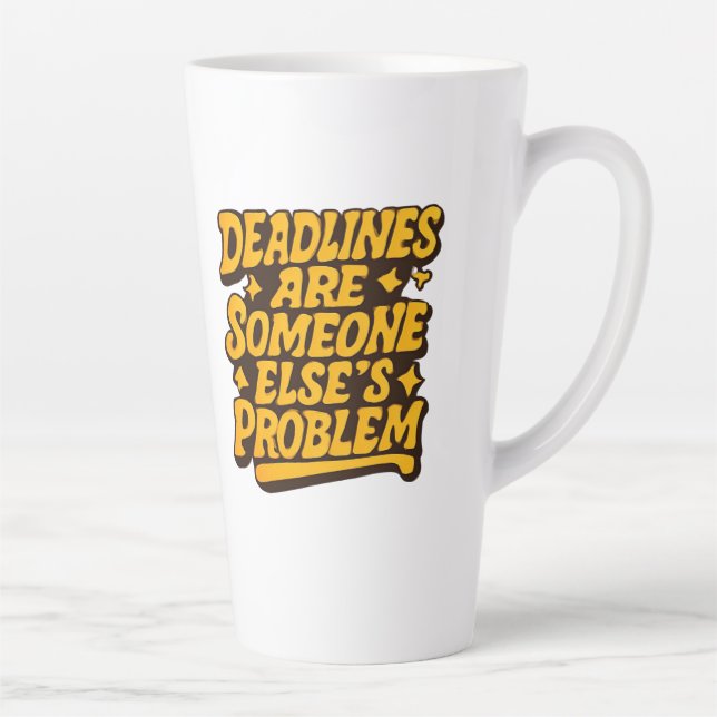 Café Latte Caneca para Gerente de Escritório Aposentado – Pre (Direita)