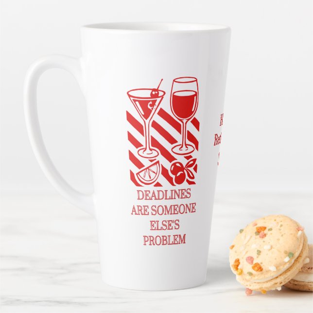 Café Latte Caneca para Gerente de Escritório Aposentado – Pre (In Situ)