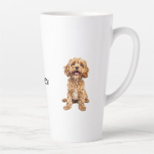 Café Latte Caneca Personalizada com Nome de Animal