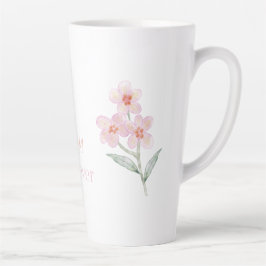 Café Latte Caneca rosa Melhor mãe de todos os tempos - Presen