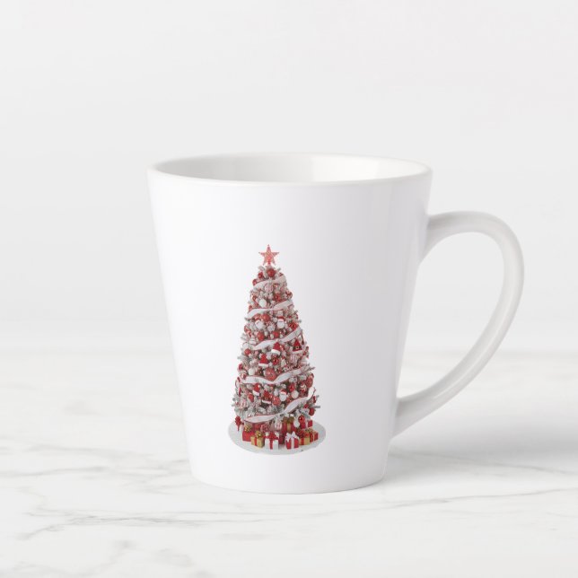 Café Latte Caneca Única de Presente de Ano Novo 2026 (Direita)