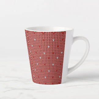 Café Latte Caneca Vermelha de Férias