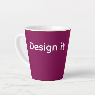 Café Latte Crie seu Concurso de Caneca Promocional