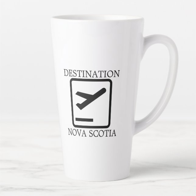 Café Latte Destino da caneca de viagem da Nova Escócia na Cos (Direita)