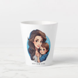 Café Latte Doce mãe e Dia de as mães caneca