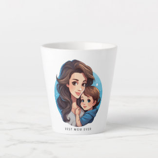 Café Latte Doce mãe e Dia de as mães caneca