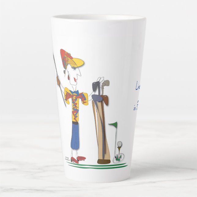 Café Latte 'Libby' - Viva sua vida em troca de Cheios! Caneca (Frente)