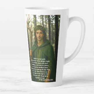Café Latte Linda caneca Druida com Poema de Xoe Celticwell
