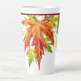 Café Latte Mapeamento de prata em uma caneca de lata grande