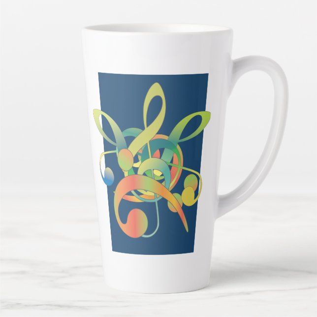 Café Latte Música Amadurece caneca de dois tons (Direita)