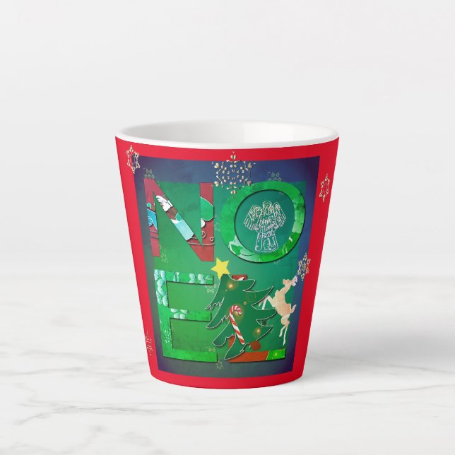 Café Latte "Noel", caneca de Natal (Frente)