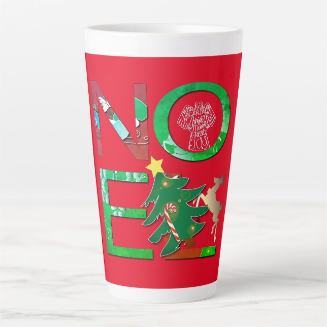 Café Latte "Noel", caneca de Natal (Frente)