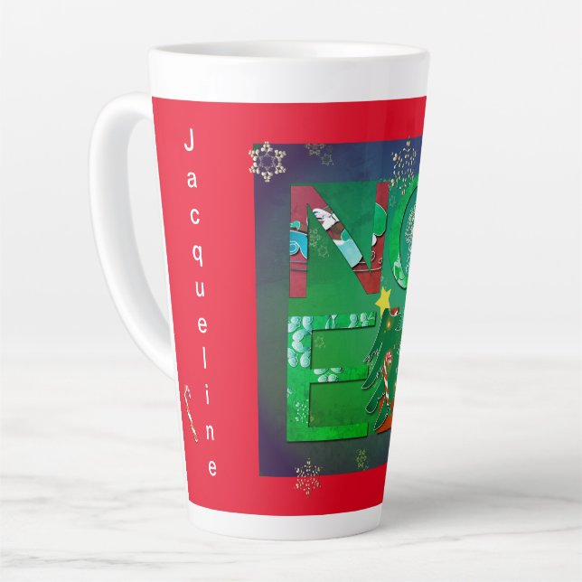 Café Latte "Noel", caneca de Natal (Ângulo esquerdo)