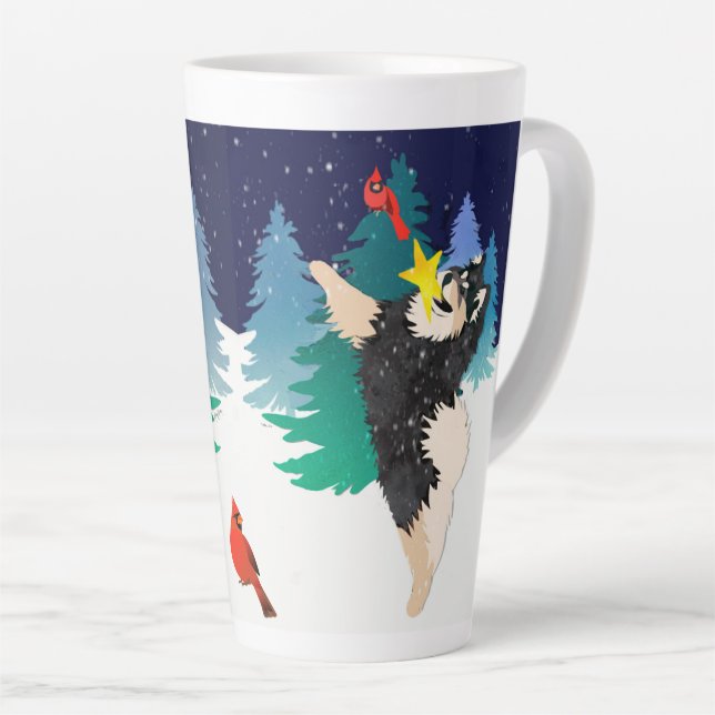 Café Latte O CELESTIAL - Finnish Lapphund - Caneca de Leite (Ângulo direito)