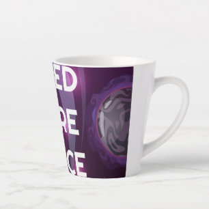 Café Latte Preciso de mais caneca espacial
