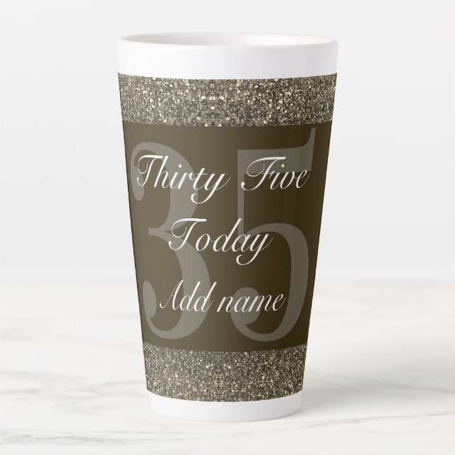 Café Latte presente de caneca especial personalizada 35º (Frente)