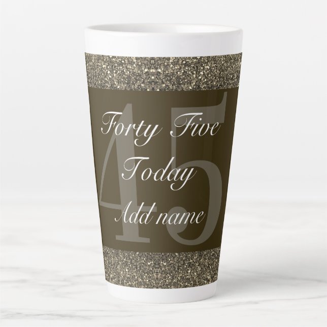 Café Latte presente de caneca especial personalizada 45º (Frente)