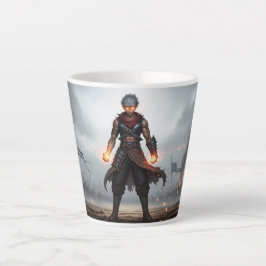 Café Latte Punhos Brilhantes | Caneca de Guerreiro de Anime S