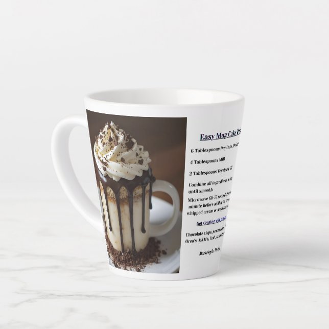 Café Latte Receita de Bolo de Caneca Instantâneo Simples (Ângulo esquerdo)