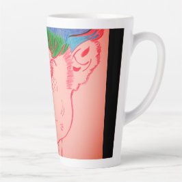 Café Latte Recursos de Criaturas Animação Caneca Grande